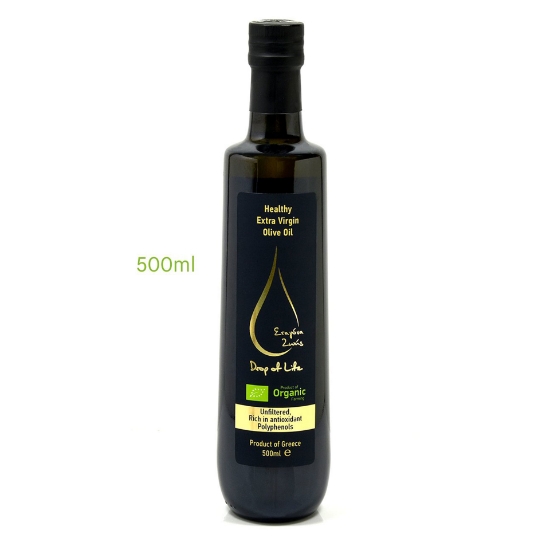 Organic Extra Virgin Olive Oil  Drop of Life Unfiltered Naturally Polyphenols
